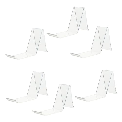 PRETYZOOM Shoe Display Stand Acrylic Shoe Display Rack 6 Pack Sneaker Holder Retail Store Shopping Center