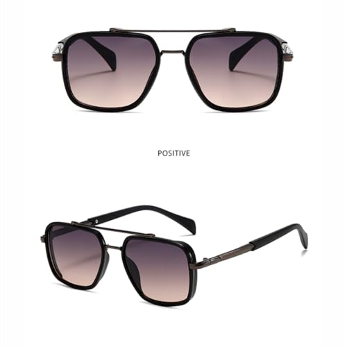 Double Bridges Women Luxury Sunglasses Retro Gradient Shades UV400 Men Punk Outdoor Sun Glasses3