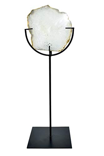 Nature's Decorations Real Natural White Agate Tea Light Candle Holder