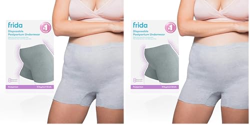Image of Frida Mom Women's Boyshort, Grey, Regular (Waist 28"-42" Stretched) (Pack of 2)