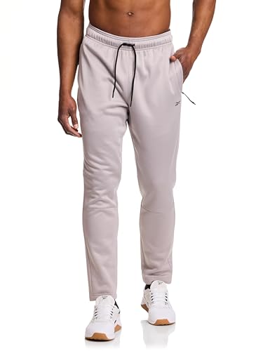 Reebok pantalon jogging polaire poches homme gris XL