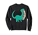 Funny Book Readosaurus Dinosaur Books Library Reading Lovers Sweatshirt