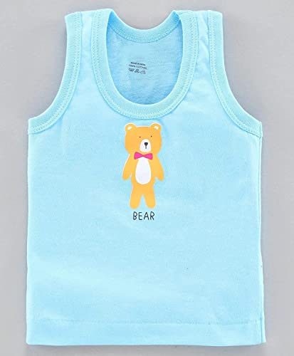Image of PIKIPOO Printed Baby Vest for Kids Cotton Sleeveless Sando Baniyan Toddler Innerwear Baby Cloth for Boys & Girls Pack of 6