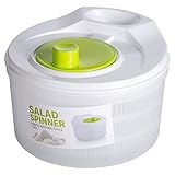 [Plato giratorio para ensaladas duradero] Diseño ergonómico moderno, hecho de material PP de alta calidad. Es más saludable manipular los alimentos y más duradero de usar.