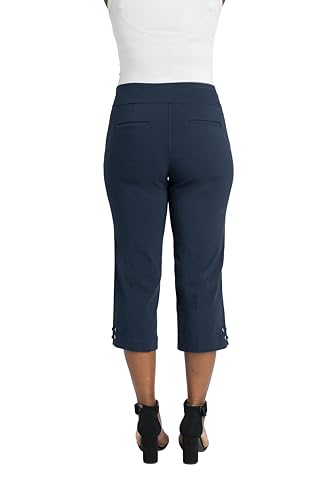 Briggs New York Women's Pull on Lace Up Hem Capri3