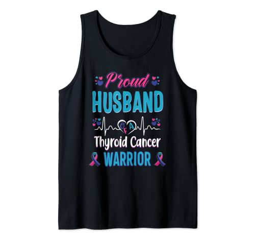 Orgoglioso Marito Thyroid Thyroid Warrior Warrior awareness Canotta