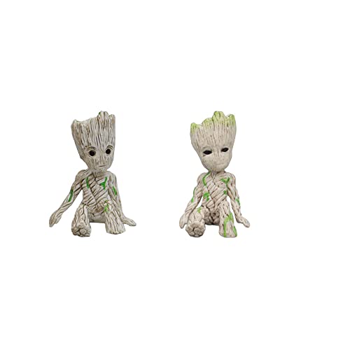 Figurines D'anime, Décorations De Gâteau, Décorations De Chambre, Petits Cadeaux, Lot De 2 Figurines en PVC Little Tree Man Cover
