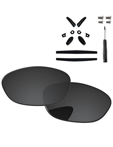 Image of Replacement Lenses & Rubber Kits & Screwdriver & Screws for Oakley Juliet 55mm Sunglass Solid Black Non-polarized