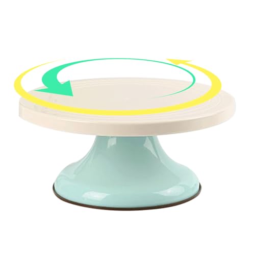 Tocadiscos para decoración de tartas, bandeja de exhibición de alimentos de 10 pulgadas, soporte giratorio para pasteles, panadería, hogar, postres, para adultos, niños, fiestas, mesa de comedor