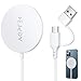 AGPTEK Caricatore Wireless Magnetico Ricarica Rapida 1,5M Cavo Type-C con Porta USB A,Caricabatterie Wireless 10W per iPhone 12/12 Mini/12 Pro/13 Pro Max/AirPods Pro,2 Adesivi(senza Adattatore)