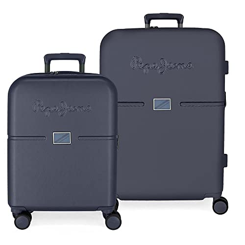 Pepe Jeans Accent Suitcases - Suitcase Set, Navy blue, Set de maletas, Suitcase Set