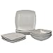 Price comparison product image Creative Tops Raven Grey 12 Piece Dinner Set, Square, Ceramic, Service for 4