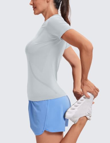 Image of MathCat Seamless Short Sleeve Workout Tops for Women