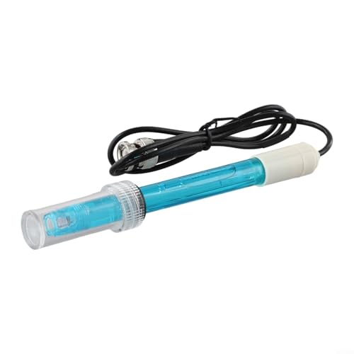 Oniissy PH-201 - Sonda de electrodo de laboratorio con conector BNC para pruebas de agua de acuario y medidores de pH, rango de 0,00-14,00 PH, longitud de cable de 75 cm (azul)