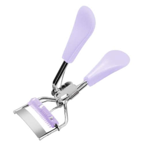 Eyelashes Curler with Built-in Comb Professional Lashes Curler Eyelashes Accessories Fits All Eye Shape Purple