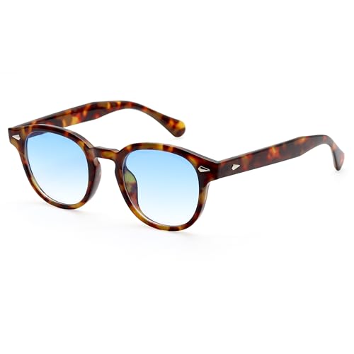 LHSDMOAT Occhiali da Sole Retro Stile Anni '70 Depp, Lenti colorata UV400, Occhiali da Sole per Uomo e Donna, Ideali per Sport, Guida e Attività all'Aperto