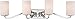 NUVO Lighting 60/5871 Willow 4 Light Vanity Polished Nickel with White Glass