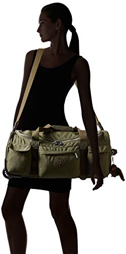 Kipling Discover Small Wheeled Duffle Bag, Jaded Green, One Size