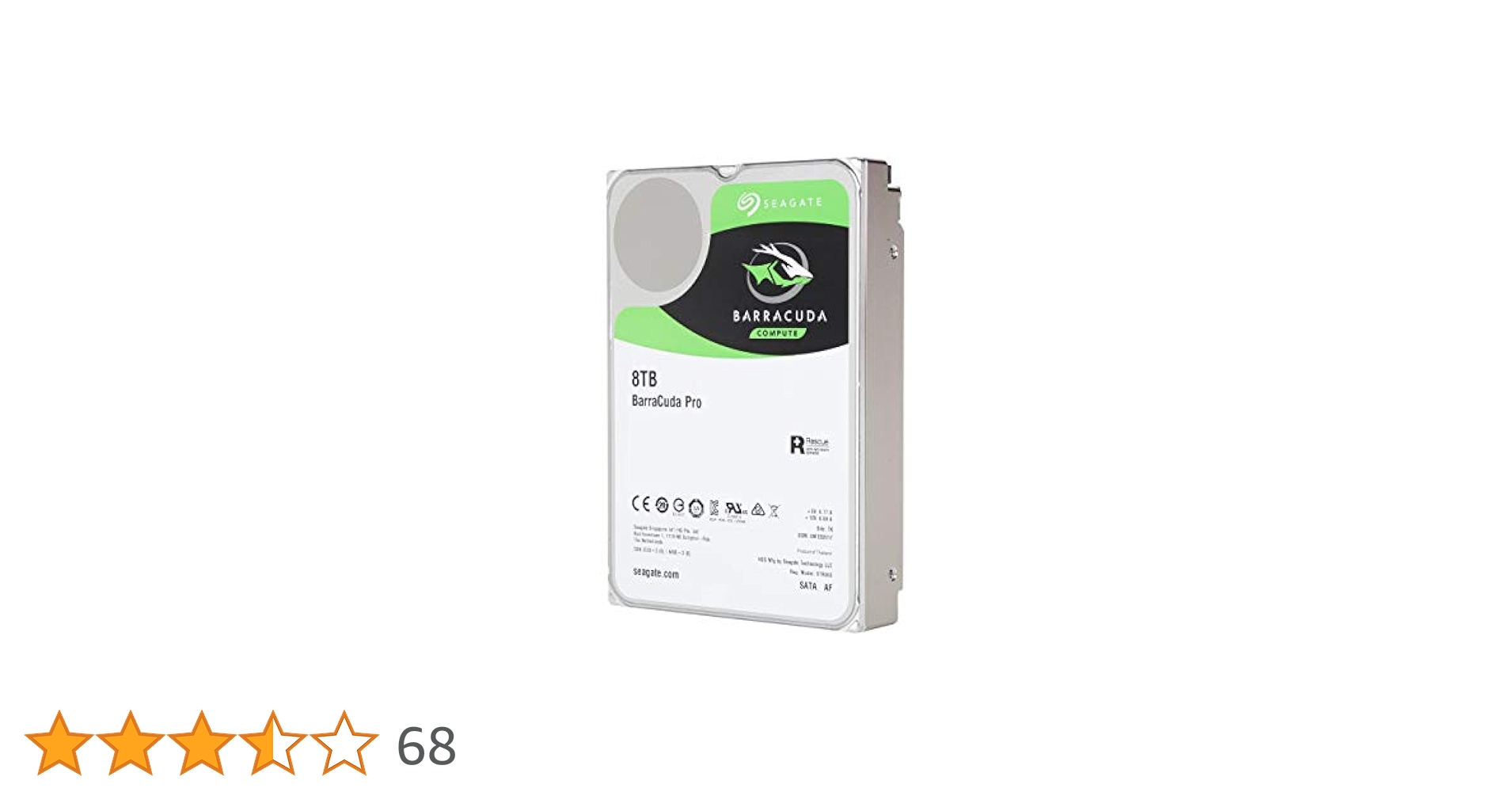 Seagate BarraCuda 3.5\" 8TB | 内蔵HDD 楽天市場】Seagate BarraCuda 3.5