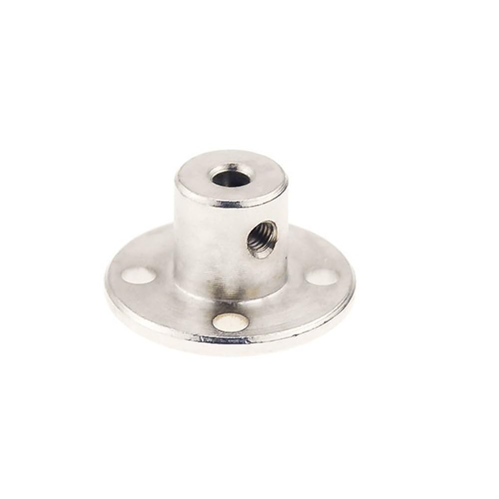 Accouplement à bride rigide for moteur pas à pas, connecteur d'arbre en acier 3,17-14 mm avec clé, 1 pièce(3.17mm)