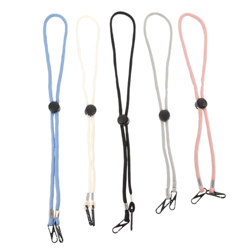 TOVINANNA 10pcs Mask Rope Caps Hangers Mask Rope Mask Hanger Adjustable Extender Strap Hat Lanyard Adjustable Mask Holder Mask Buckles Rope Mask Hanging Rope Metal