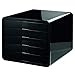 Produktbild HAN Schubladenbox i-BOX, Schreibtischbox mit 5 Schubladen für Formate bis A4/C4, moderne Designbox für Ordnung am Schreibtisch, 1551-13, schwarz
