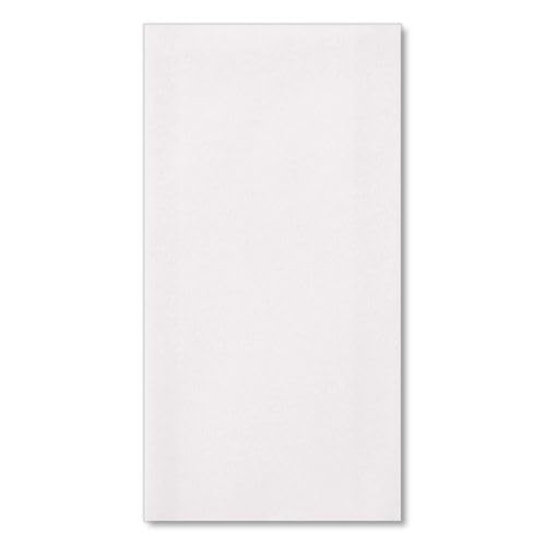 Boardwalk Linen Feel Disposable Guest Paper Towels, 500 Count, 1-Ply, 12"x17", White, Ultra-Soft, Highly Absorbent, Folded, Bathroom, Made in the USA