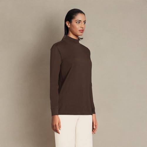 Image of Lands' End Women's Plus Size Long Sleeve Super T Mock