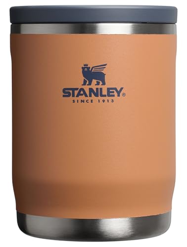 Stanley Adventure To-Go Food Jar 18 oz | Vacuum Insulated Thermos Food Container | Wide Mouth Screw On Lid | Packable for Travel | Stainless Steel with Leakproof Lid | BPA-Free | Toast