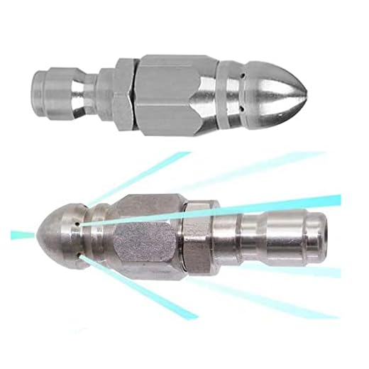 MIZORLIE Stainless Steel Sewer Jetter Nozzles