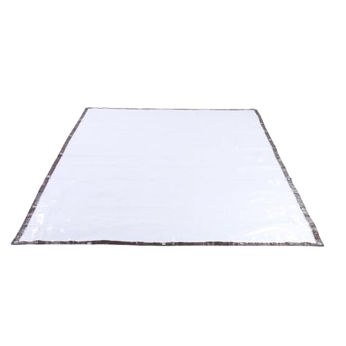 HELEVIA Couverture de Poulailler, Matériau PE Résistant aux Déchirures, Couverture Isolante Imperméable avec œillets Métalliques Pré-installés, pour la Protection Hivernale 2x3