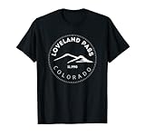 Loveland Pass Colorado Elevated Mountain Backcountry Skiing T-Shirt