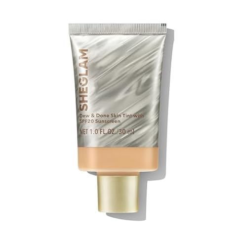 SHEGLAM Dew & Done Skin Tint with SPF20 Light-medium Coverage Foundation Evens Skin Tone-Shell — $13.28 (25% off)