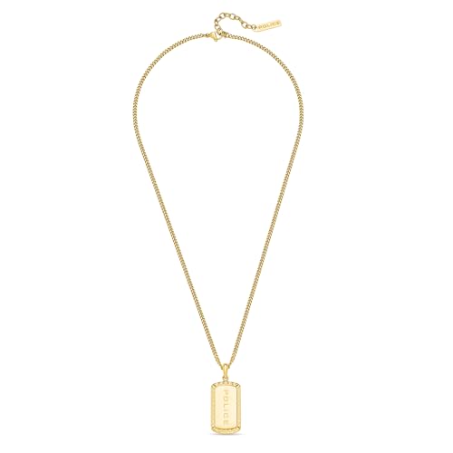 Collier avec plaque conique POLICE idée cadeau pour homme moderne