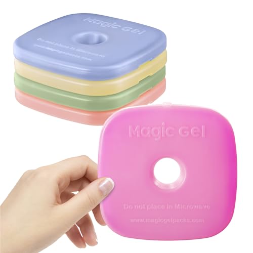 Magic Gel Placas Hielo Nevera Portatil - 5x Acumuladores de Frio para Taper y Fiambrera - Ice Pack para Mantener la Comida Fria - Ideal Trabajo o Escuela