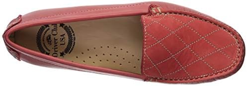 Driver Club USA Womens Leather Made in Brazil Washington Driver Driving Style Loafer, Coral Nappa/Nubuck, 10.5 M US | Image 4