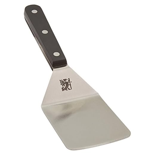 Sabatier Triple Rivet Stainless Steel Wide Turner, 9.65-Inch, Black