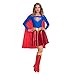 Amscan - Erwachsenenkostüm Supergirl, Kleid, Umhang, Beinstulpen, Superheldin, DC Super Heroes, Motto-Party, Karneval