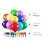 RUBFAC 120 Balloons Assorted Color 12 Inches Rainbow Latex Balloons, 12 Bright Color Party Balloons for Birthday Baby Shower Wedding Party Supplies Arch Garland Christmas Gifts