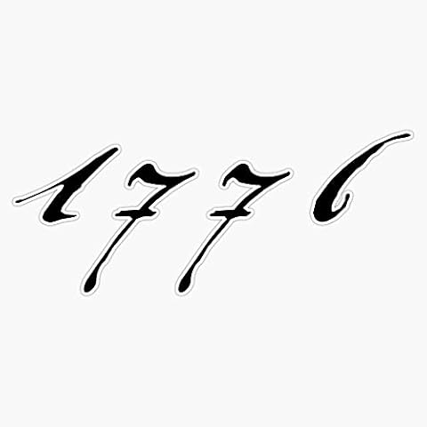 BZ Trading 1776 Vinyl Decal Wall Laptop Bumper Sticker 5In, RDBUSASTICKERS5475 Cover