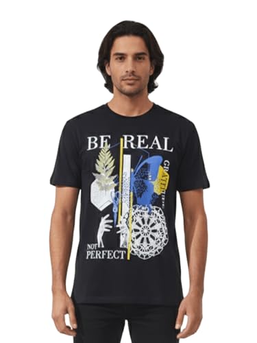 Image of Dollar Men's Pack of 1 Printed Non Zipper Round Neck T-Shirt