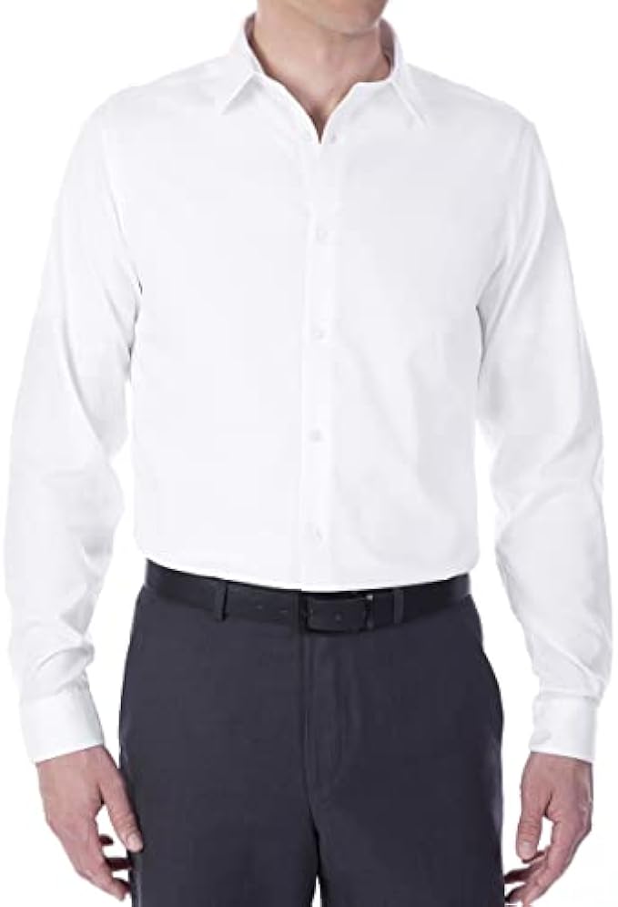 Calvin Klein Men's Dress Shirt Slim Fit Non-iron Herringbone