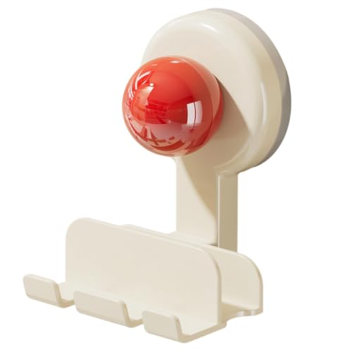 Organizador de Pared para Fregadero de Cocina con Ventosa, Canasta Abierta con Ganchos, Soporte de ABS para Baño y Cocina miniatura 1