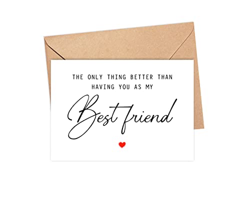 Image of The Only Thing Better Than Having You As My Best Friend ...Is Our Baby Having You For An Auntie - Pregnancy Announcement Greeting Card - Best Friend Card - We're Pregnant Card - Mother's Day Gift