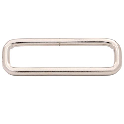 Metal Silvery Rectangle Buckle 2