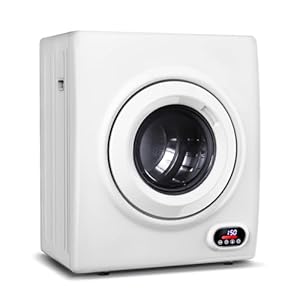 3.5 Cu.Ft Portable Clothes Dryer – 1500W Clothes Dryer with Stainless Steel Tub, Front Load Tumble, LCD Touch Panel – Compact Drying Unit for Laundry, Apartments, Dorms