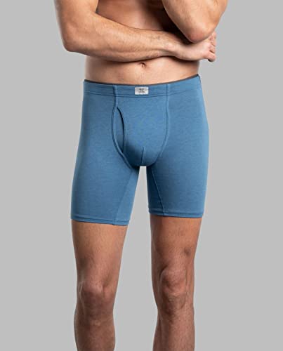 Fruit of the Loom Mens Crafted Comfort Fabric Covered Waistband Boxer Briefs Extended Sizes 3 Pack2