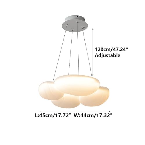 Commande murale pour varier ce lustre LED en forme de pain crème de 36W