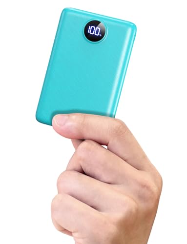 Lkouy 22,5W Kompakt Powerbank 15000mAh Türkis