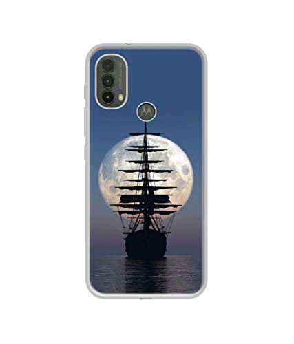 Image of Sea Sunset Design Printed Silicon Soft TPU Back Case Cover for Motorola Moto E30 4G / E40 4G